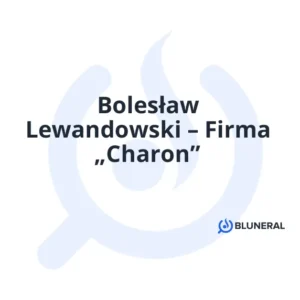 Bolesław Lewandowski – Firma „Charon”