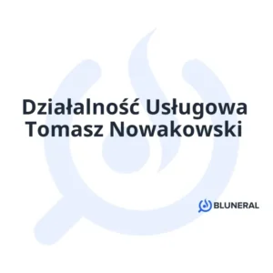 Działalność Usługowa Tomasz Nowakowski