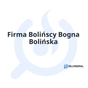 Firma Bolińscy Bogna Bolińska