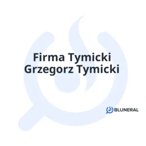 Firma Tymicki Grzegorz Tymicki