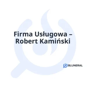 Firma Usługowa – Robert Kamiński