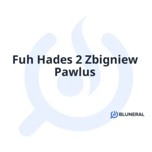 Fuh Hades 2 Zbigniew Pawlus