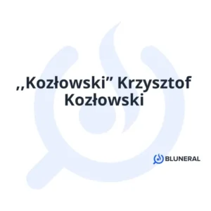 ,,Kozłowski” Krzysztof Kozłowski