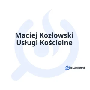 Maciej Kozłowski Usługi Kościelne
