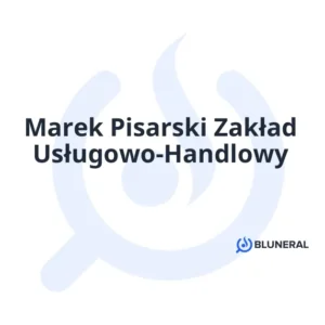 Marek Pisarski Zakład Usługowo-Handlowy