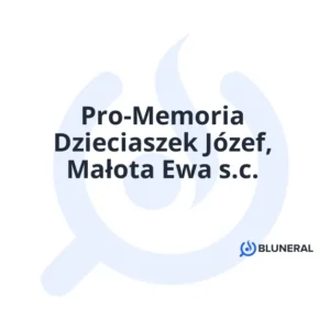 Pro-Memoria Dzieciaszek Józef, Małota Ewa s.c.