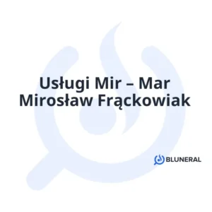 Usługi Mir – Mar Mirosław Frąckowiak
