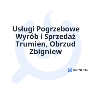 Usługi Pogrzebowe Wyrób i Sprzedaż Trumien, Obrzud Zbigniew