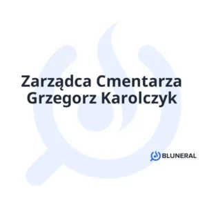 Zarządca Cmentarza Grzegorz Karolczyk
