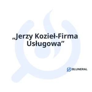 „Jerzy Kozieł-Firma Usługowa”